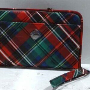 Lug Zeppelin 2 RFID Wristlet Wallet NEW Holiday Tartan Plaid